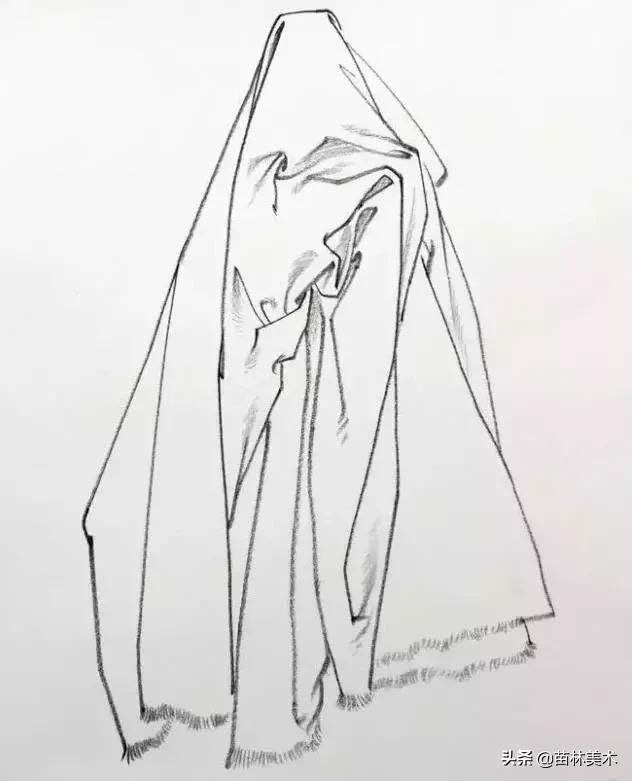 各种衣褶画法,衣褶不会上色