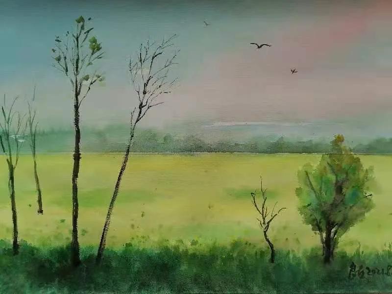 画吧画友作品欣赏,幸福原创画作品