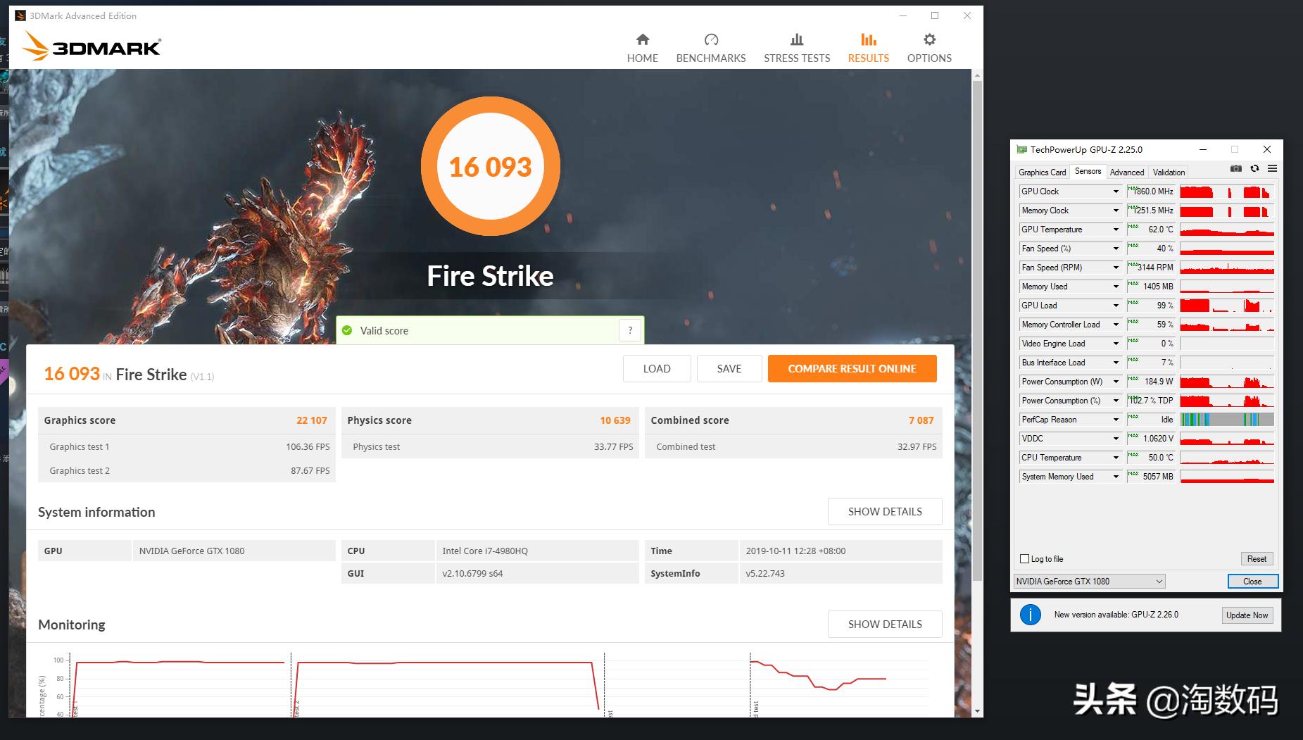 10606g新款鲁大师显卡跑分7w,gtx1080跑分鲁大师