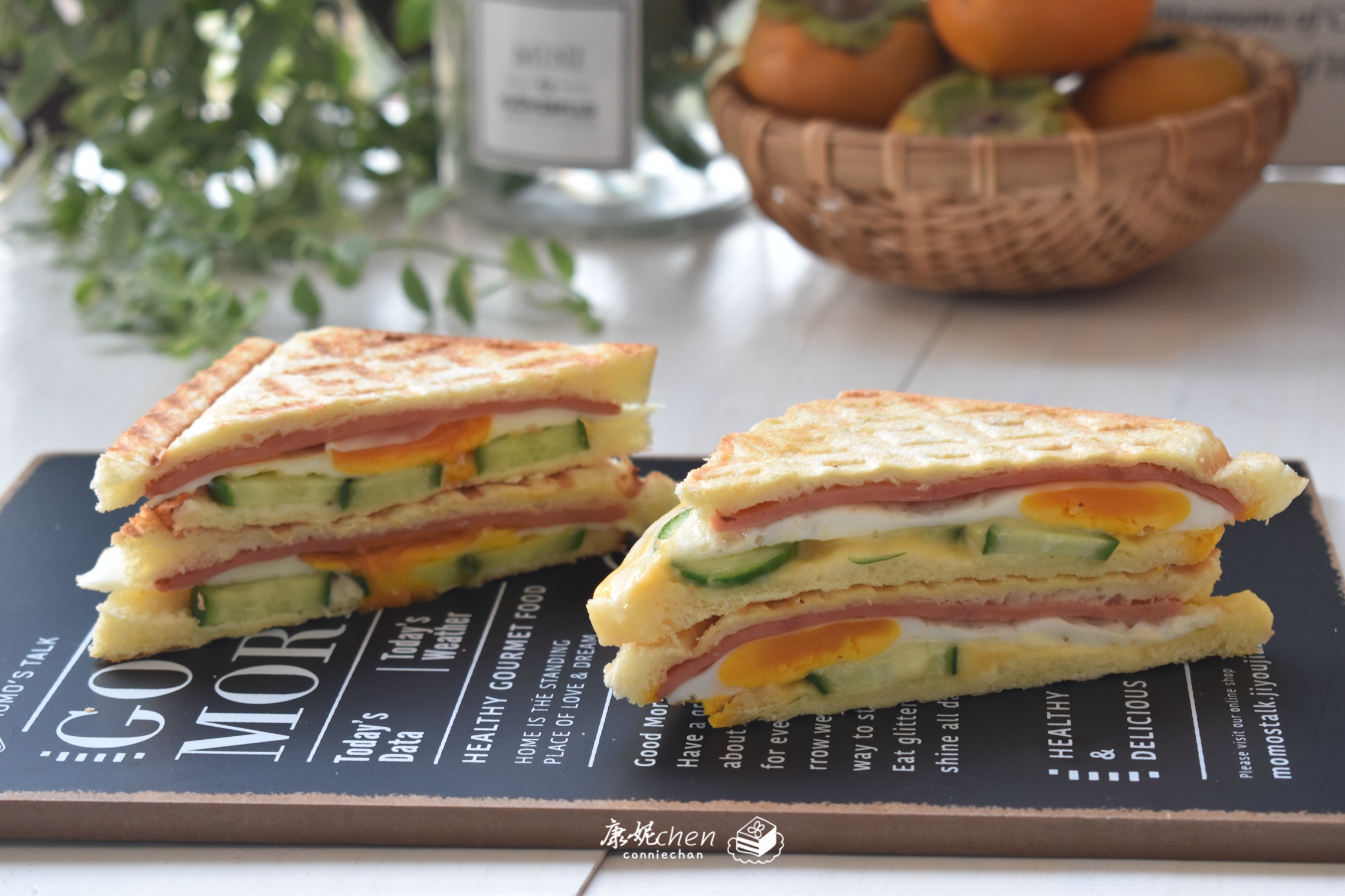 快手三文治简单做法,最简单的三文治早餐