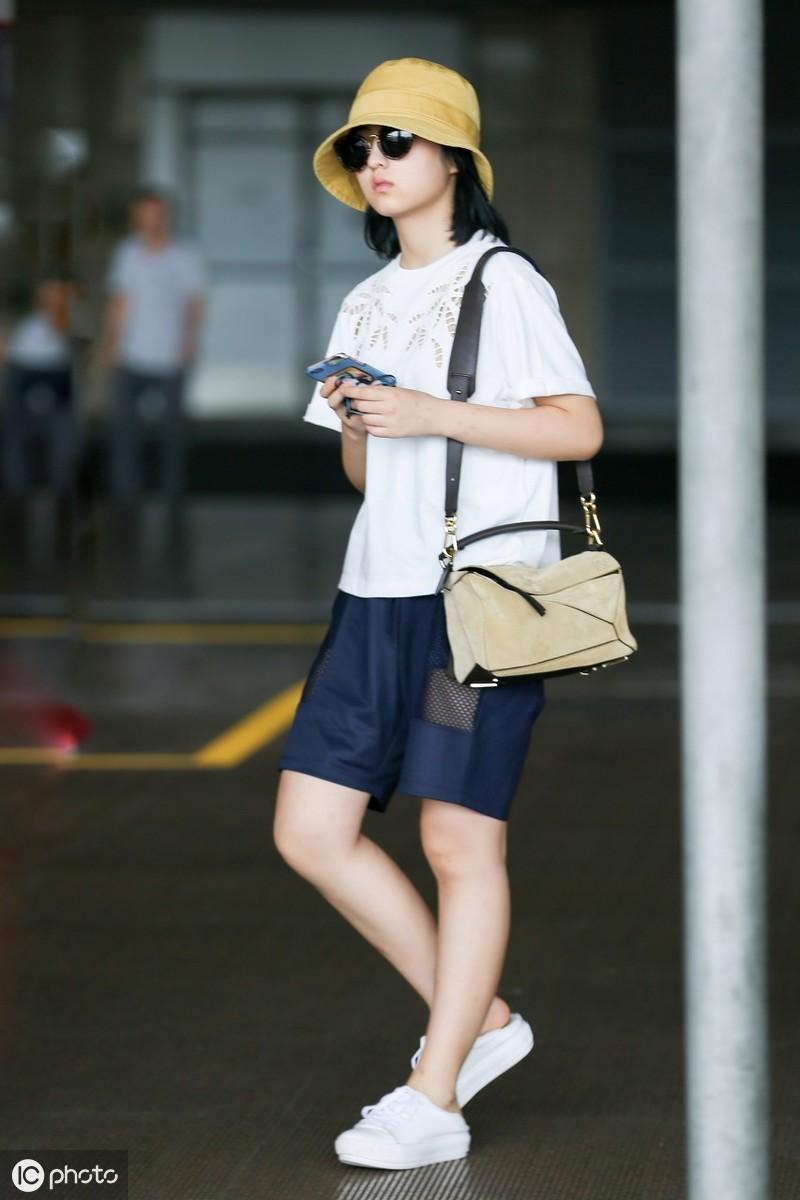 热巴同款防晒,热巴戴渔夫帽