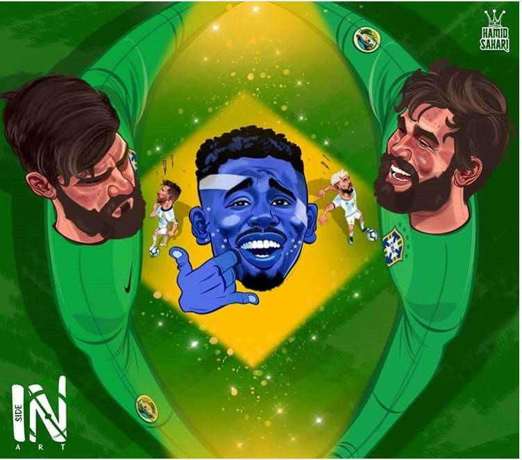 国外也有段子手：桑巴铁粉马特奥，人生赢家阿利松