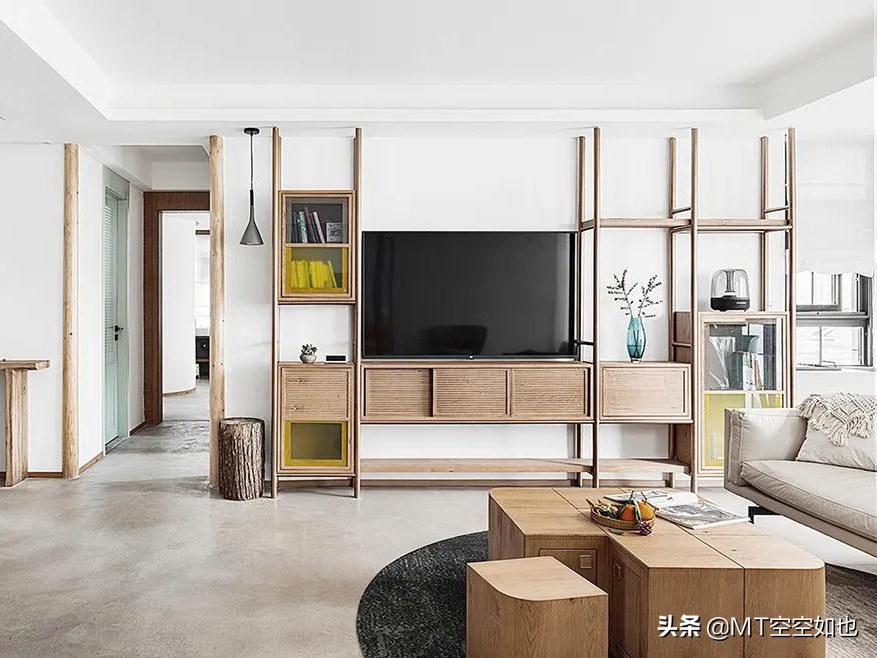 原木风空间营造的温馨气质,原木清爽灵动空间