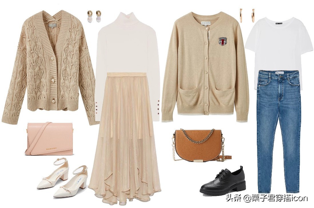 夏天卡其色穿搭最高级,秋冬穿搭卡其色气质高级感