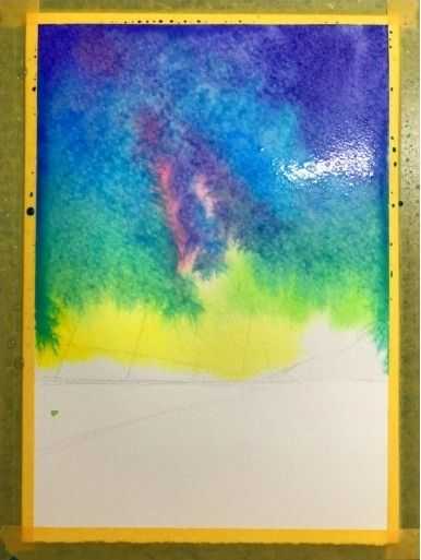 怎么样用水彩画绚烂星空?学会这几点,画起来很简单,网友:收藏
