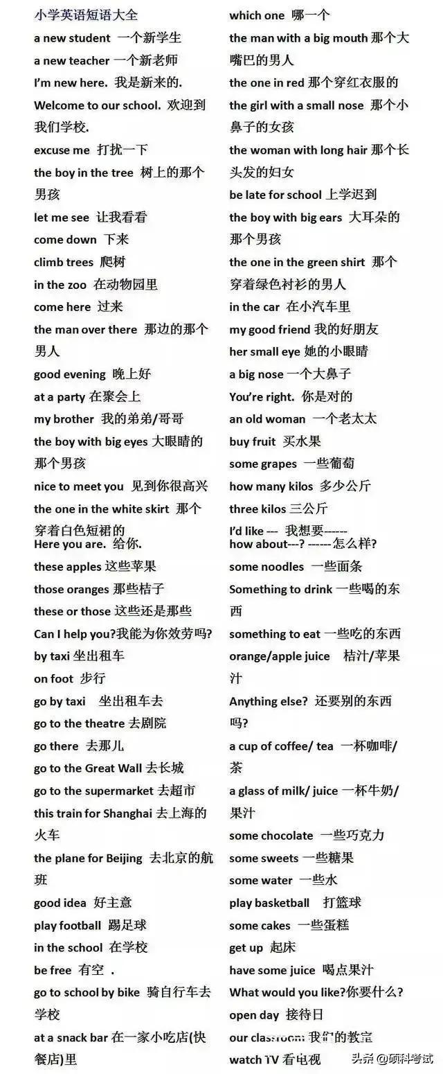 小学六年级英语句型整理,小学六年级英语知识点汇总归纳