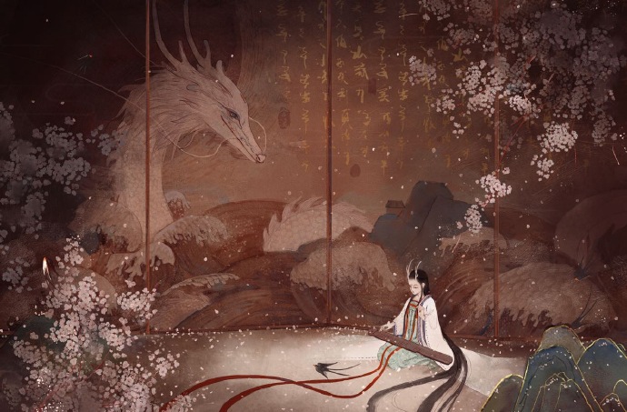 沉浮世界,静择一片清宁,绘心,绘梦,绘境|舍溪的插画