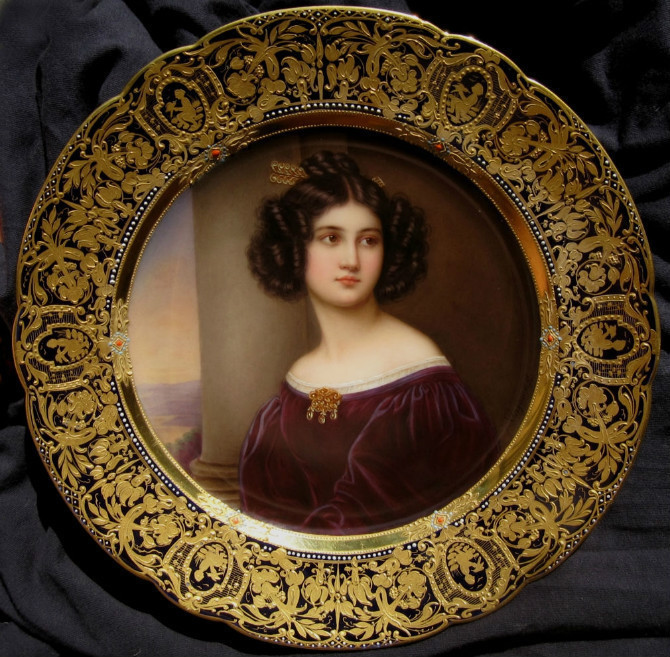 欧洲人物瓷板画,欧洲油画经典肖像画