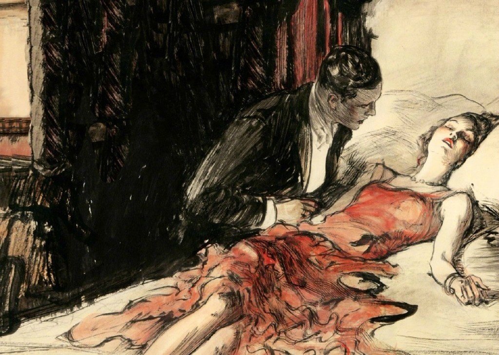 把各种场景画在一起的速写,速写故事小场景