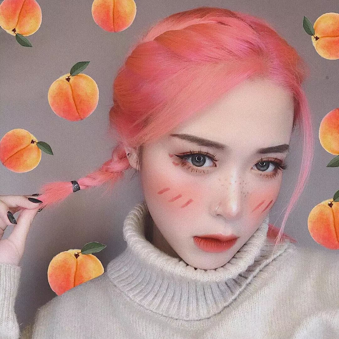 越南网红小姐姐妆容,越南ins小姐姐化妆