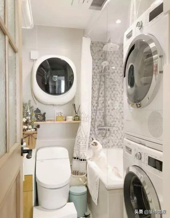 小户型卫生间平面布局最佳效果图,正方小户型卫生间设计布局