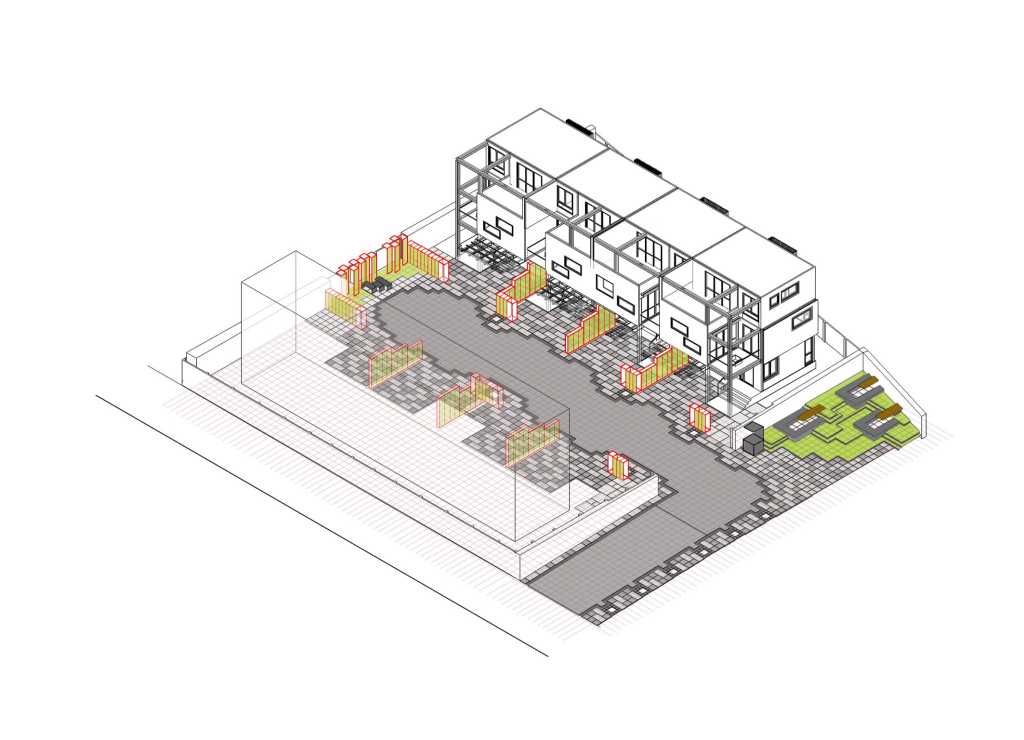 曼谷像素大厦住宅,泰国的绿色房子