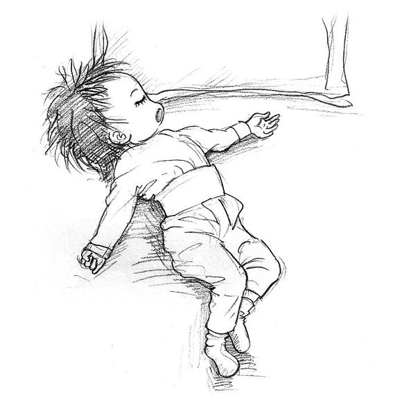 「曾经的热图，你可还记得」木朵儿爸爸给女儿画过的萌萌睡姿百图