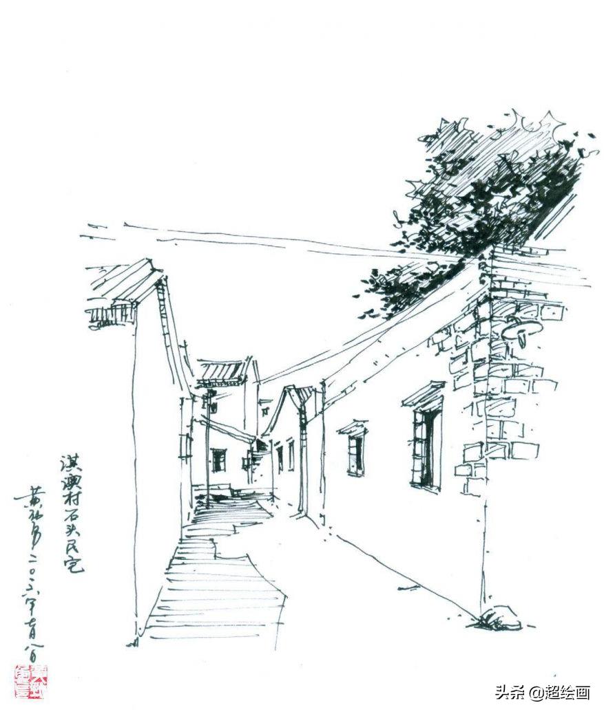 十大顶级钢笔画速写,钢笔速写100幅图片