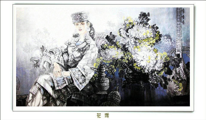 李志远三十张绝美人物画,李智远古风人物画