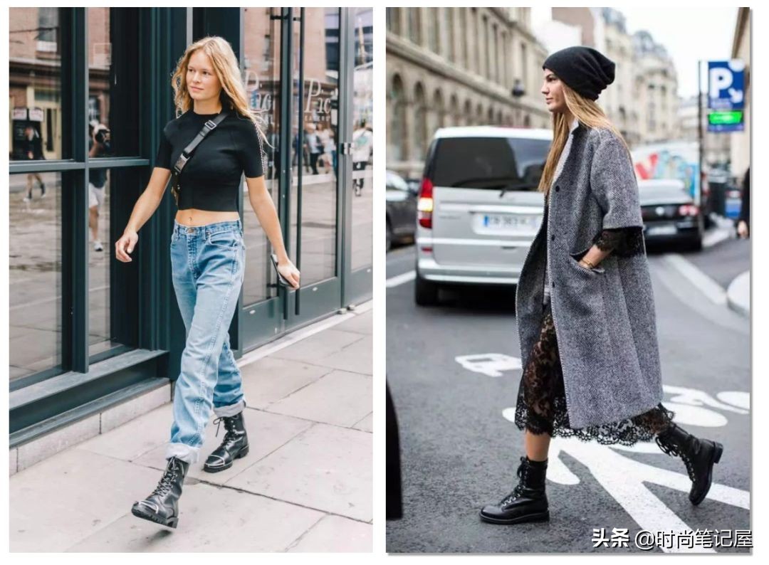 裙子秋冬款搭长筒靴,裙子秋冬款配长筒靴