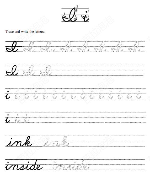 英文26字母连笔字帖,英语字母书法入门基础教程