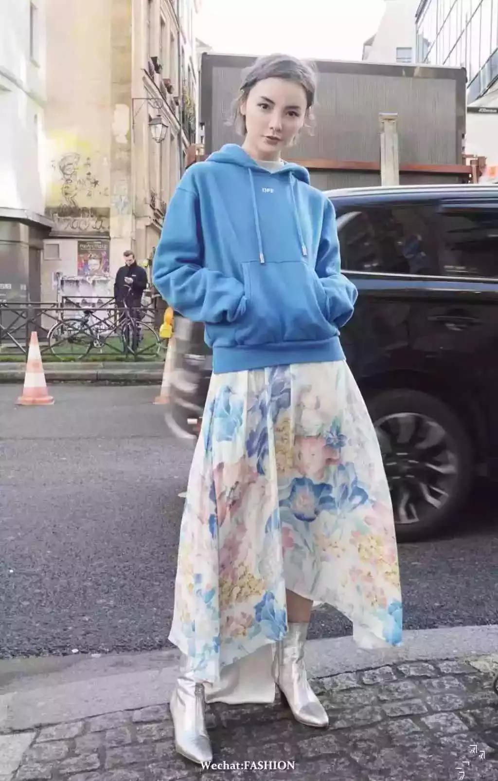 卫衣配什么裙子好看春天,卫衣裙子怎么搭配才好看