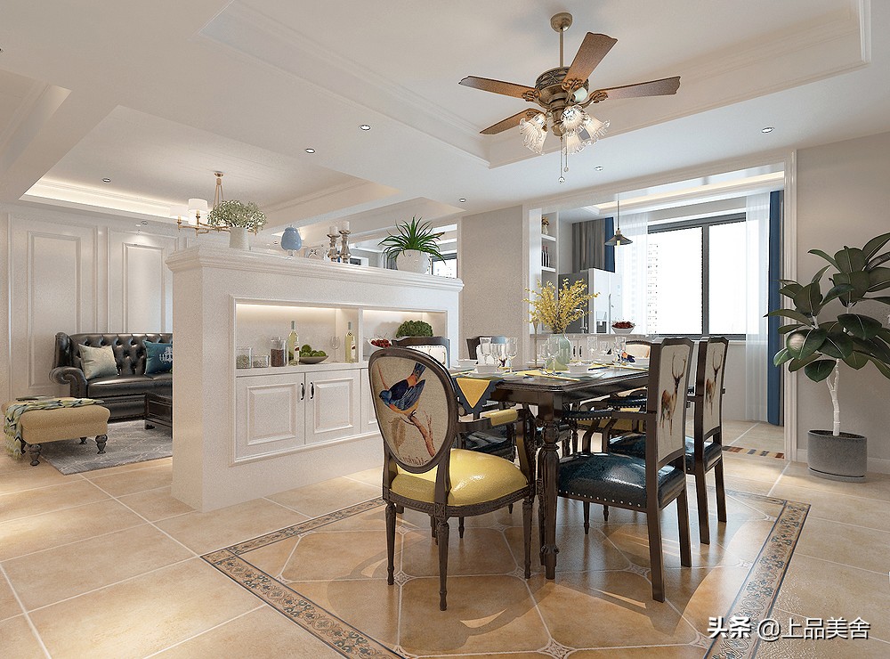 四川夫妻装修新房,三室两厅房子美式风格装修