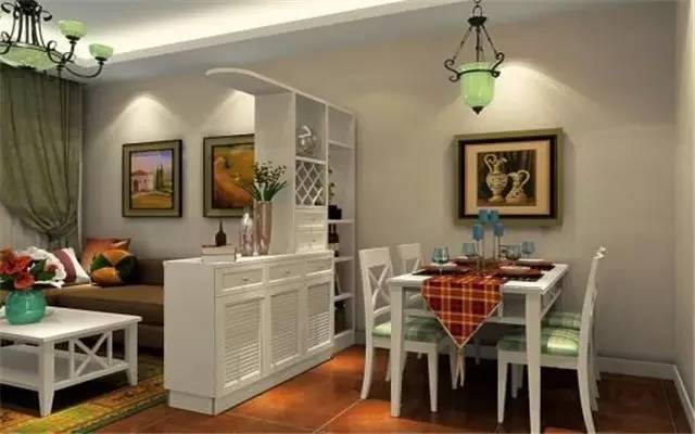 客厅和餐厅用鱼缸做隔断的效果图,自建房客厅与餐厅屏风隔断效果图