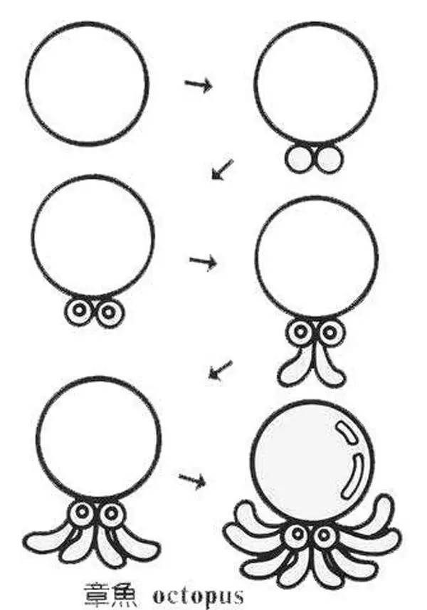 儿童简笔画入门动物0-3岁简笔画,教你画简笔画儿童3-6岁简单