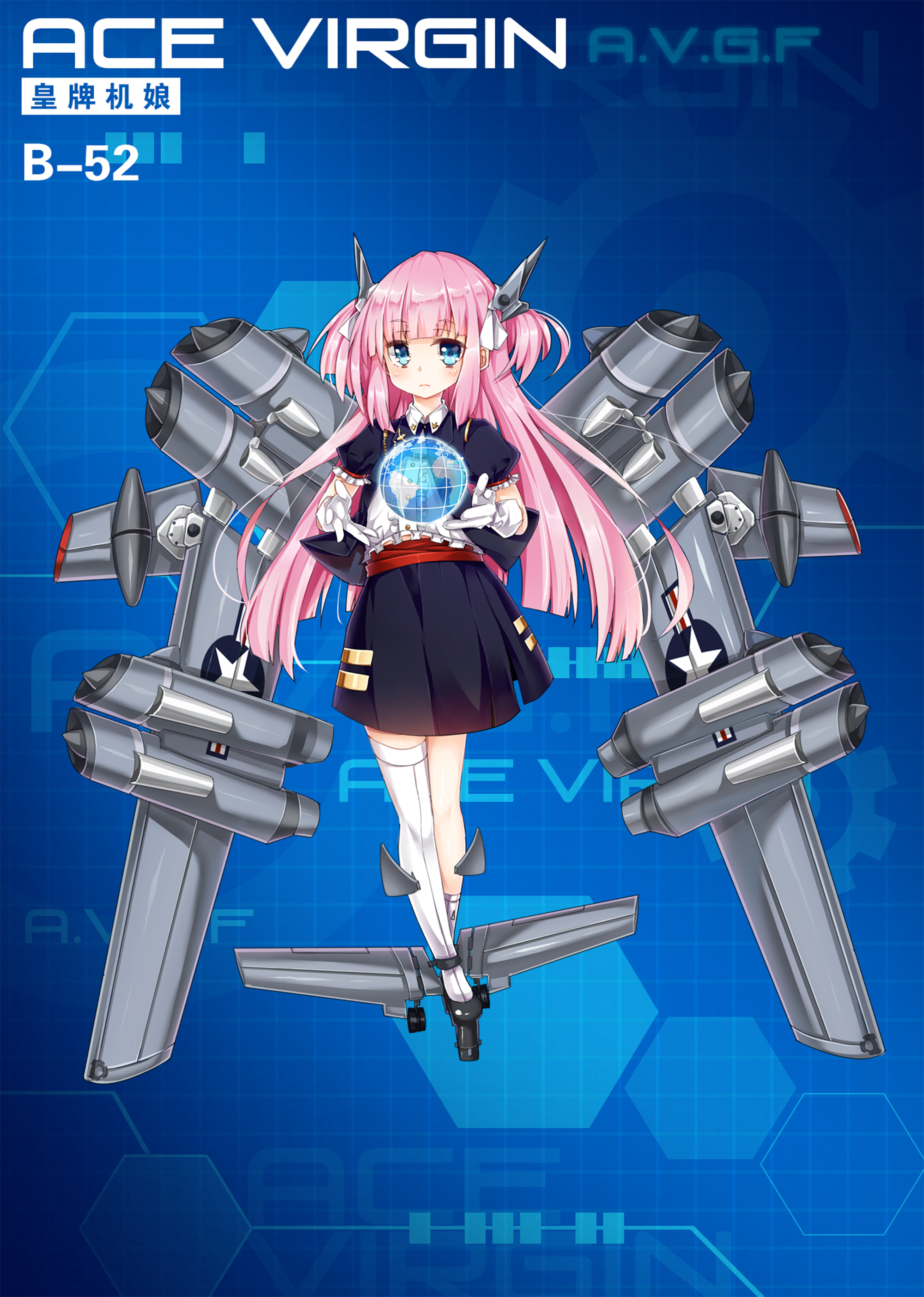 《苍穹战线》超过百种萌点各异的机娘，精美立绘原画插画卡牌欣赏