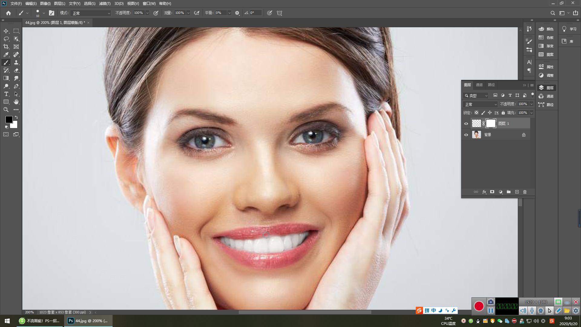 ps修嘴巴不露牙齿,ps牙齿美白教程