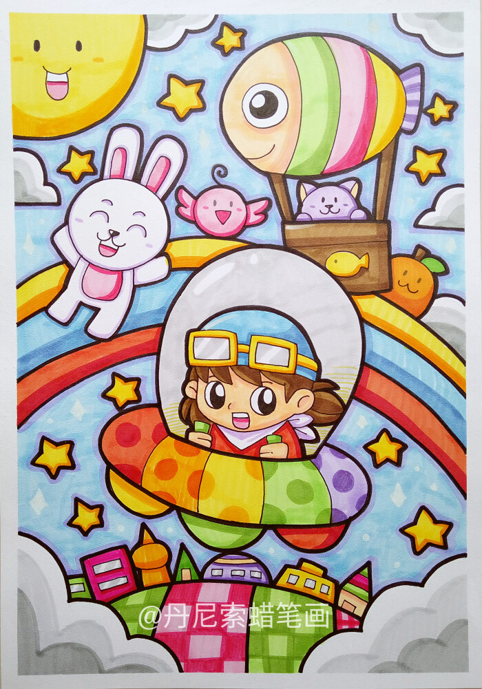 8-12岁儿童绘画范画,简单又好画的儿童画大全