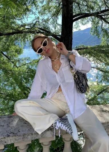 垂感雪纺阔腿裤搭什么上衣好看,雪纺阔腿裤怎么搭配上衣才好看