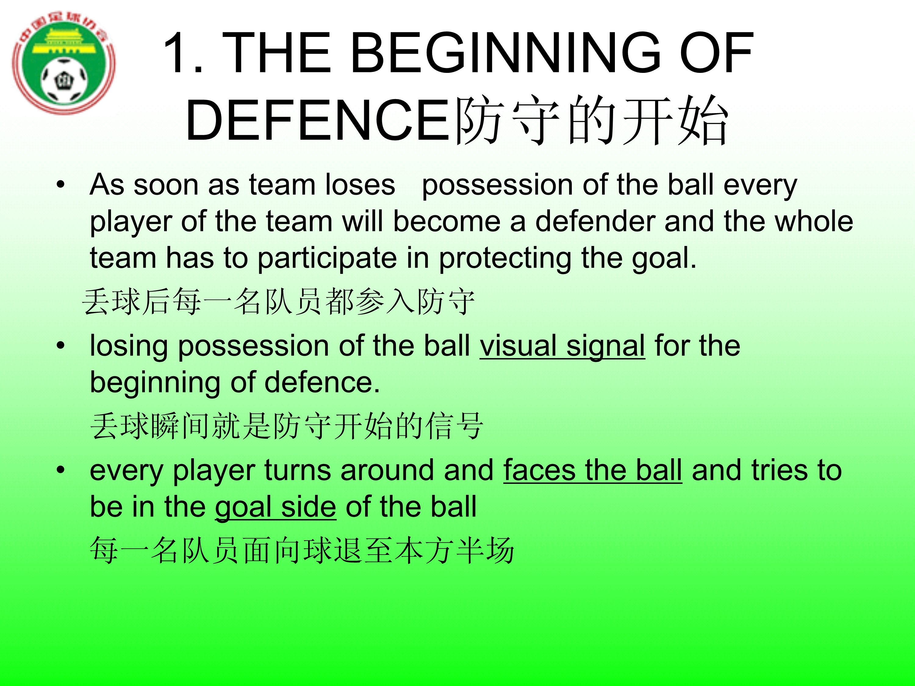 足球国足边路防守,足球防守原则