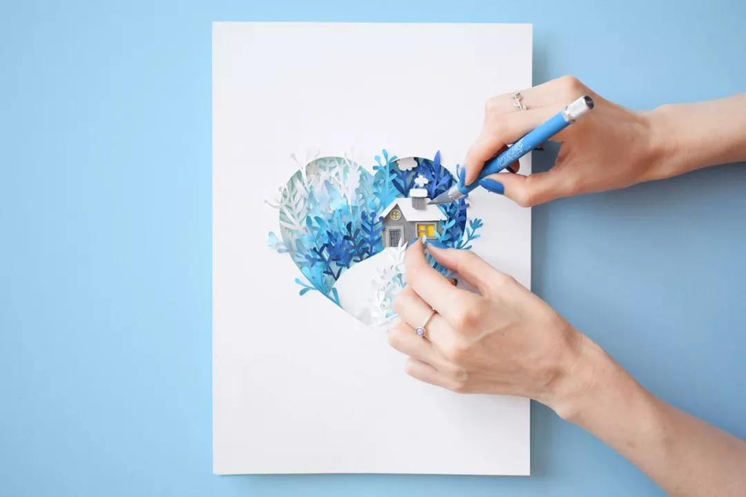 又好看又好玩的手工剪纸教程,剪纸手工教程复杂立体感强