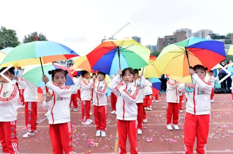 师一锦江校区团体操,学校超燃运动会献礼建党100周年