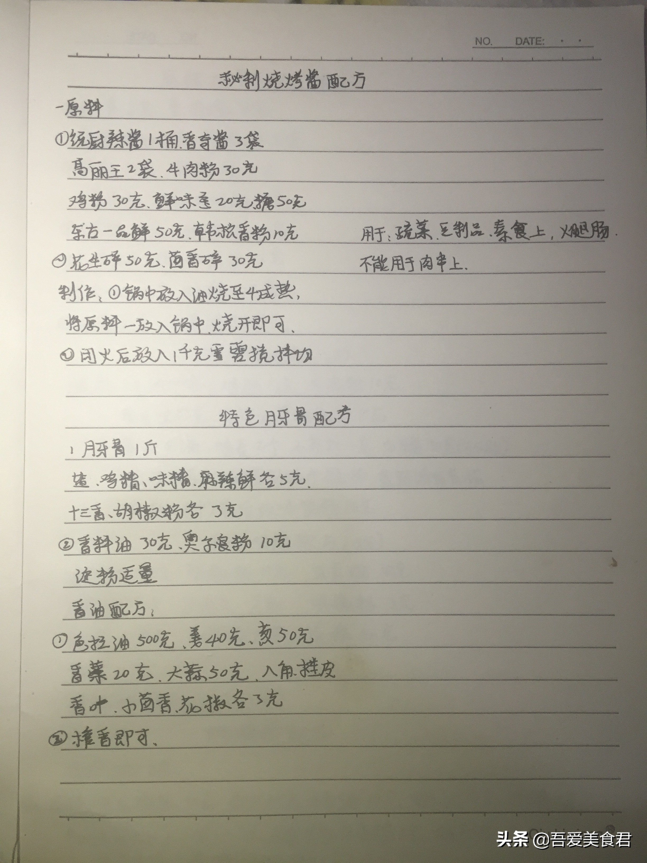 师傅教你做烧烤,20多年烧烤技术配方免费送给大家