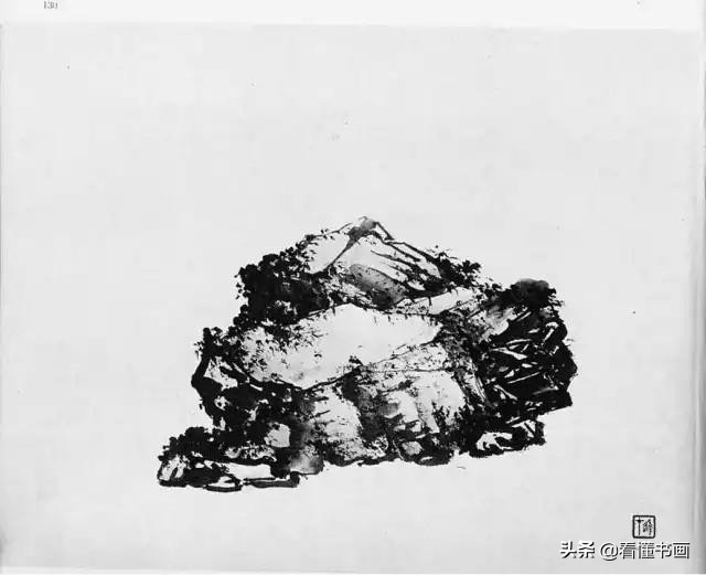 黎雄才画石头皴法,跟着名家学国画黎雄才山水画谱