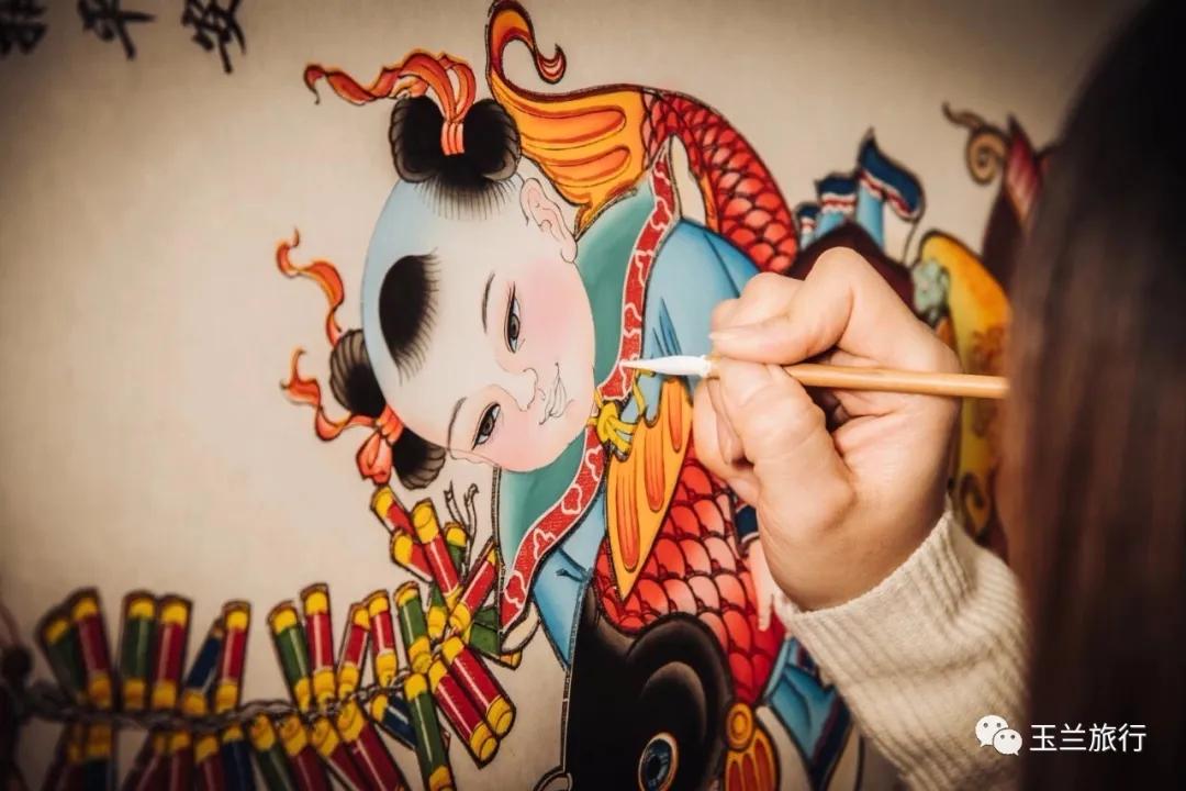 杨柳青木版年画传承及彩绘实践,100幅怀旧杨柳青年画欣赏