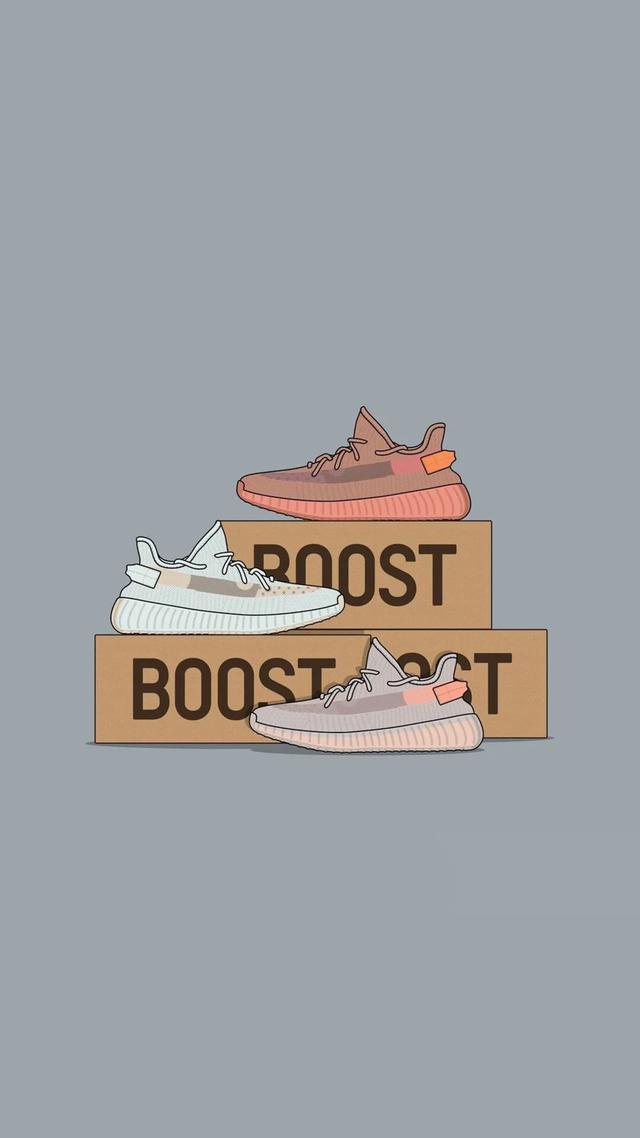 耐克潮鞋壁纸,手绘潮鞋壁纸