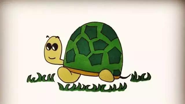 儿童画小乌龟简笔画视频,创意小乌龟儿童画图文