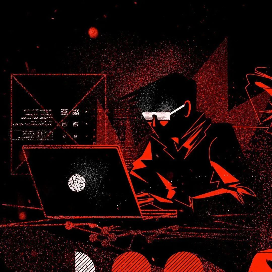 画面冲击感强烈的插画,这种手绘插画是用什么笔画的