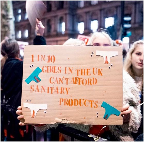 美国学校发放卫生巾,英国政府免费卫生巾