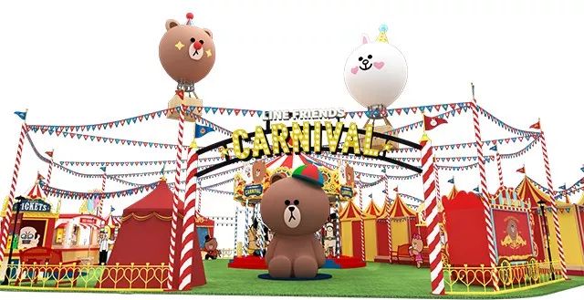 布朗熊可妮兔搞怪版,布朗熊与可妮兔网红打卡