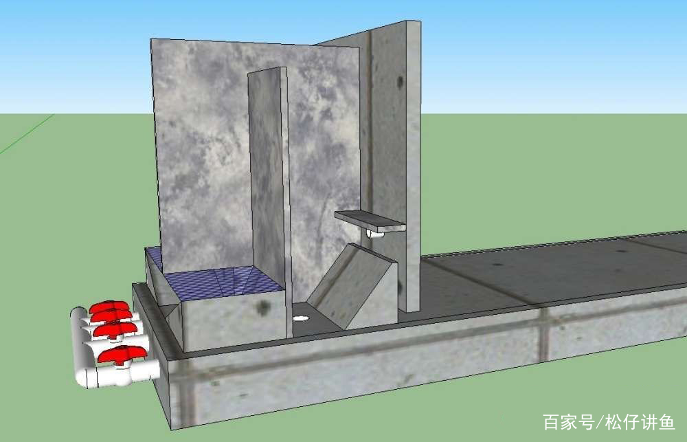 一组小号鱼池的设计图，简单实用，可以参考！