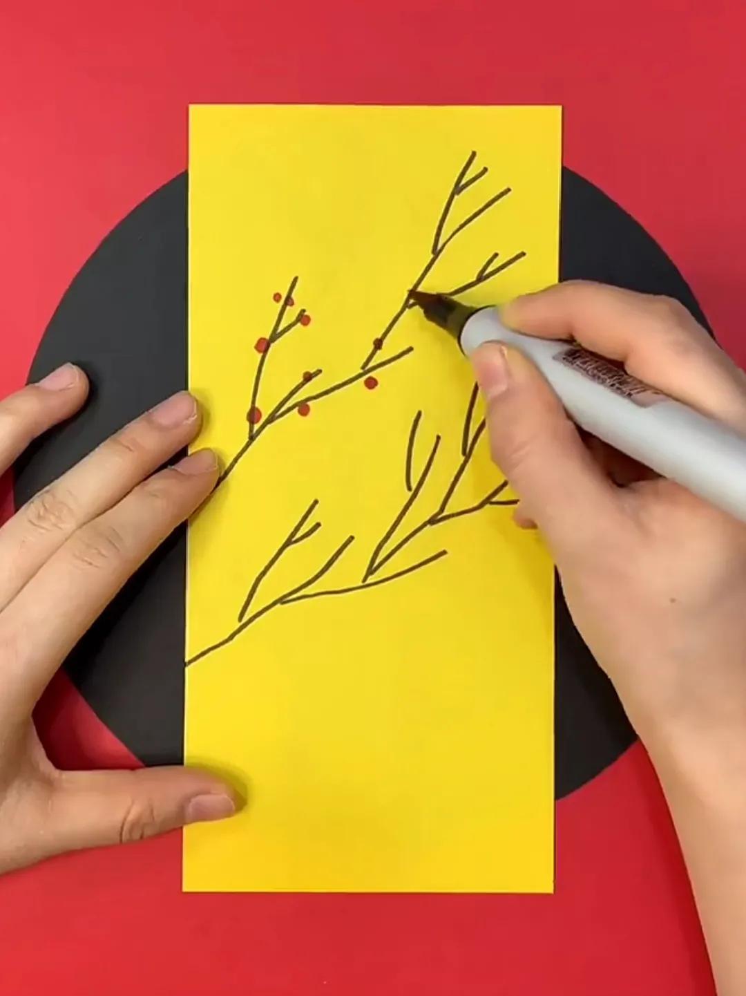 做一张happynewyear新年贺卡,新年创意贺卡手工送老师