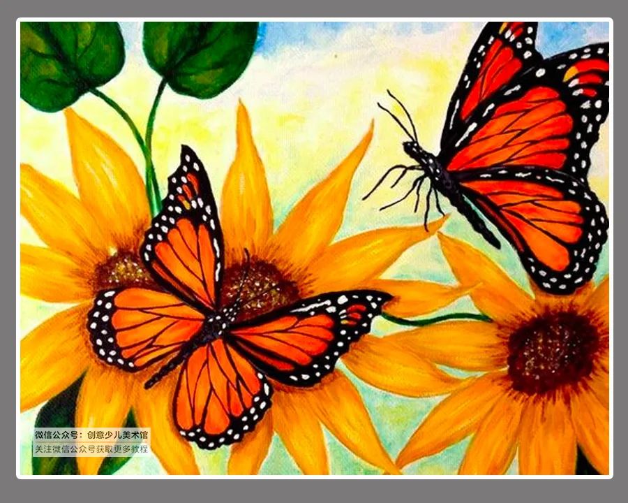 儿童画创意水粉画8-10岁,100幅适合零基础的儿童水粉画