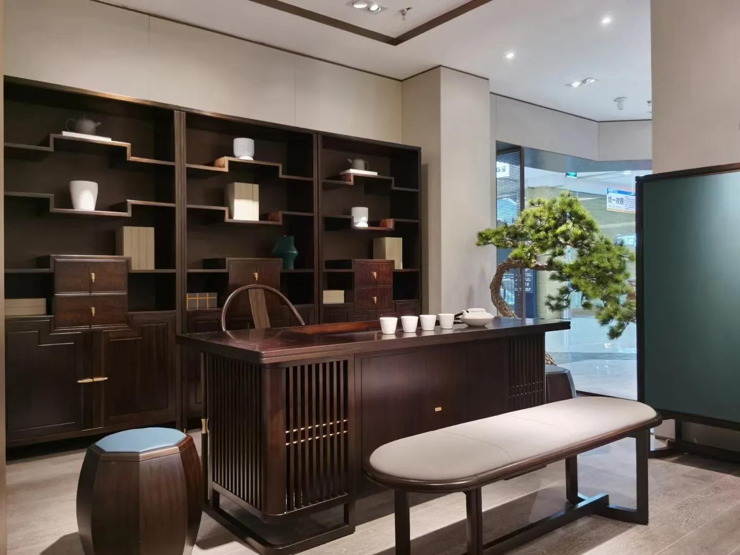 南洋迪克轻奢真皮沙发,轻奢新中式家具南洋迪克