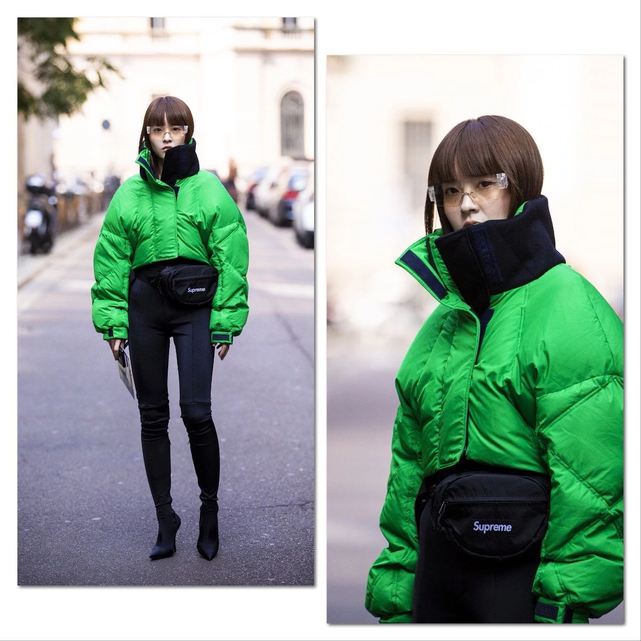 大衣配背包好看吗,大衣配短款包包显个高