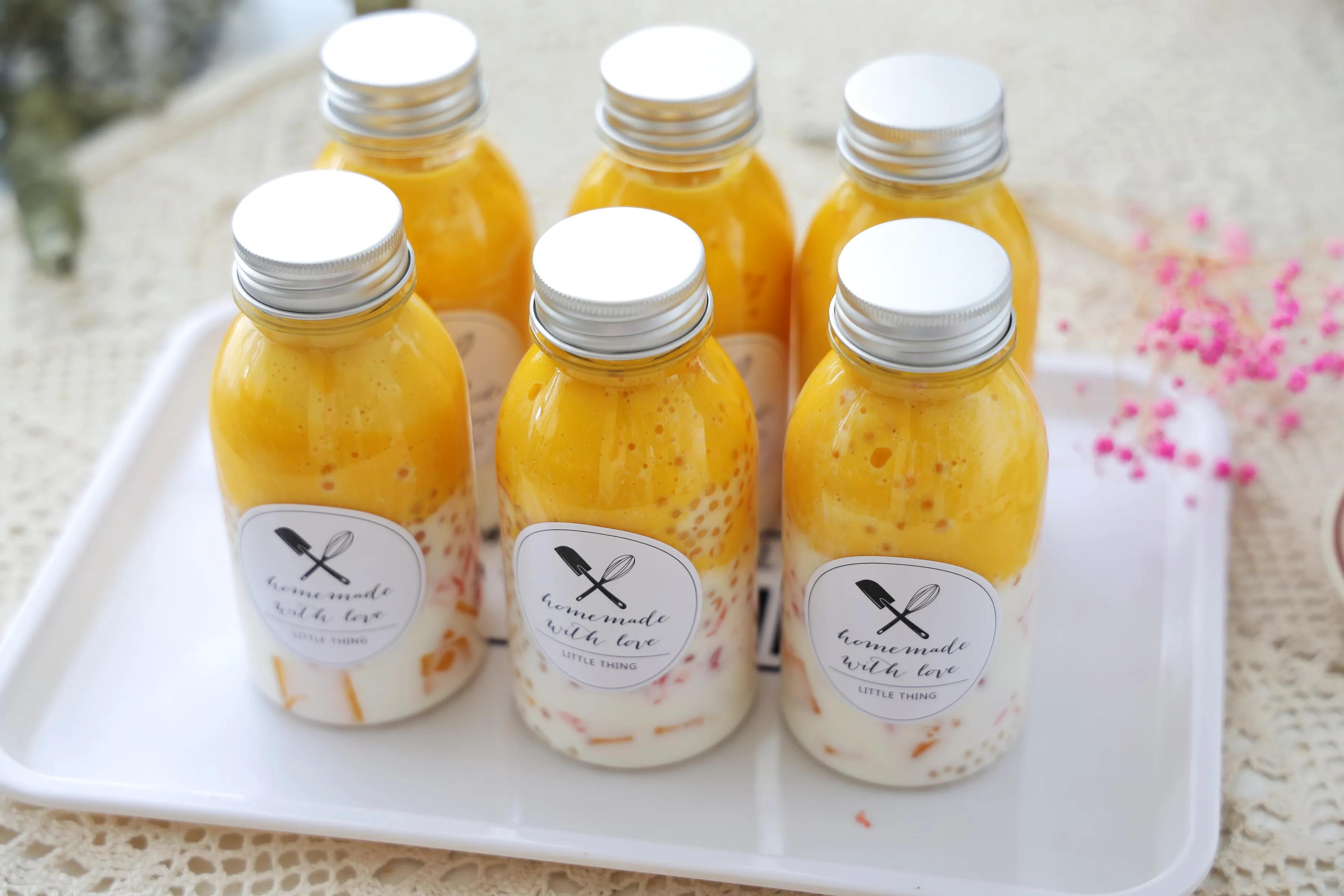 自制网红饮品，杨枝甘露，不加糖，好喝颜值高，夏天喝太安逸了