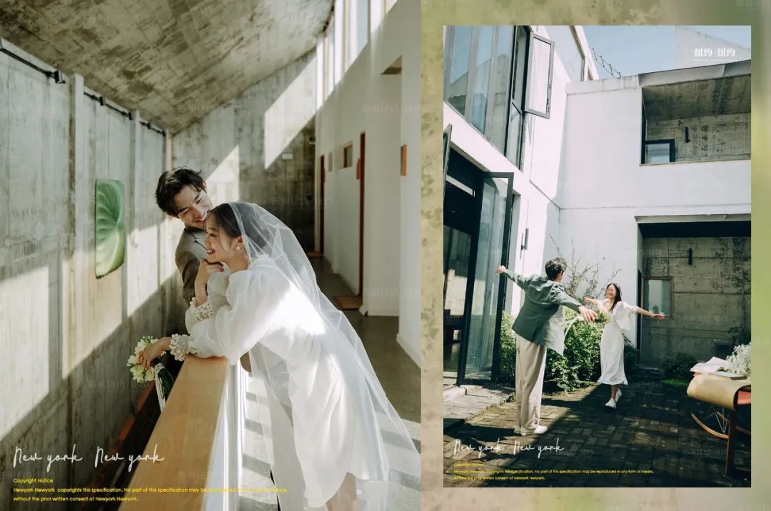 工业风婚纱照,极简冷淡风婚纱照