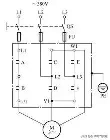 电动机综合保护器电路图及接线图,两台电动机顺序启动逆序停止电路图
