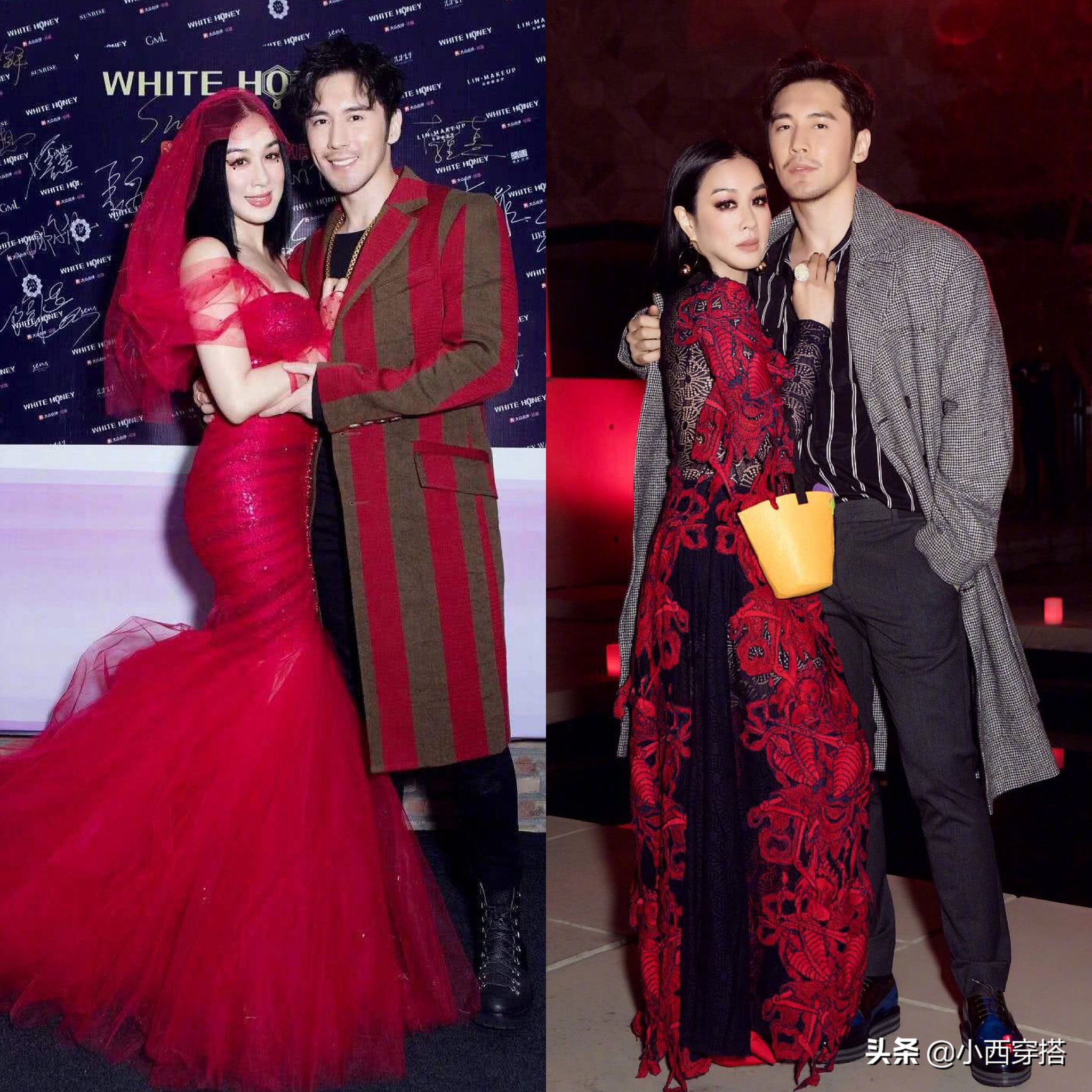 穿大妈服装的女生,钟丽缇闫妮