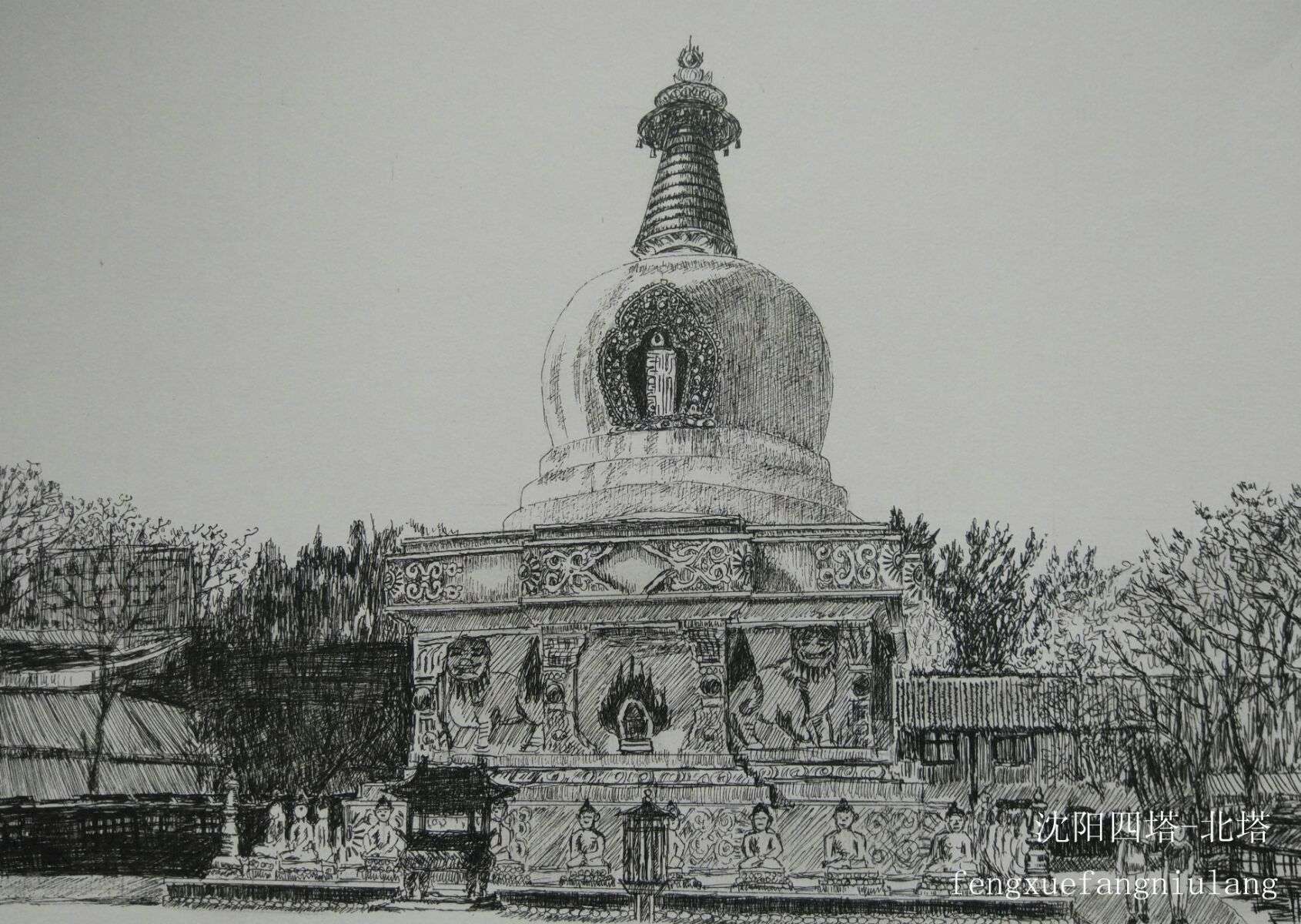 情系山水画作品,情系沈阳